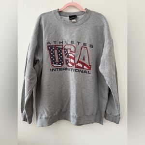 Vintage Team USA Crewneck Sweatshirt Athletes International XL Jones & Mitchell